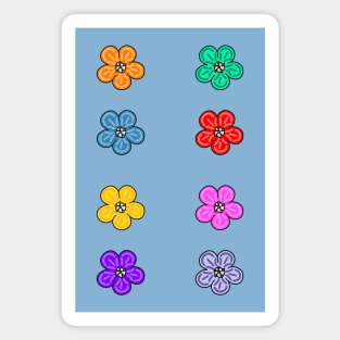 Aesthetic Cute Simple Flowers Set/ Pack Magnet